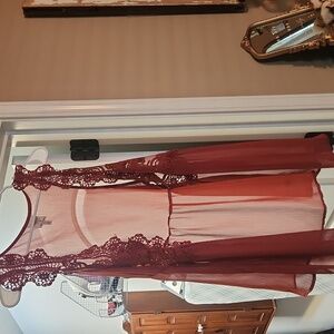 🤎Sheer Kimono/Vest Rust🤎